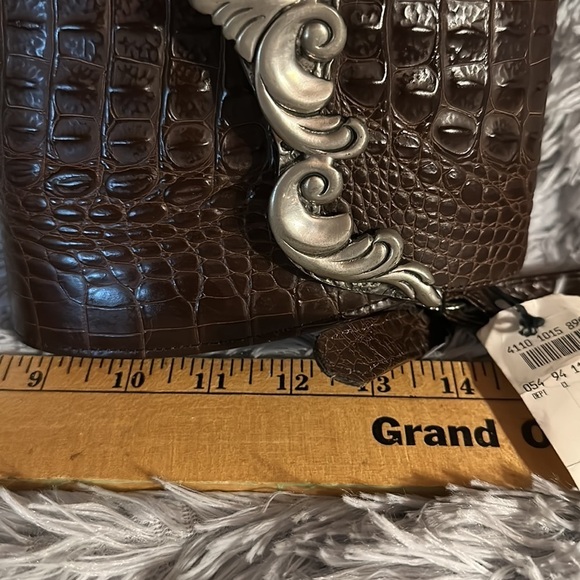 Glen Miller for Ann Turk made in USA. Croc embossed handbag. With dust bag - Picture 12 of 13